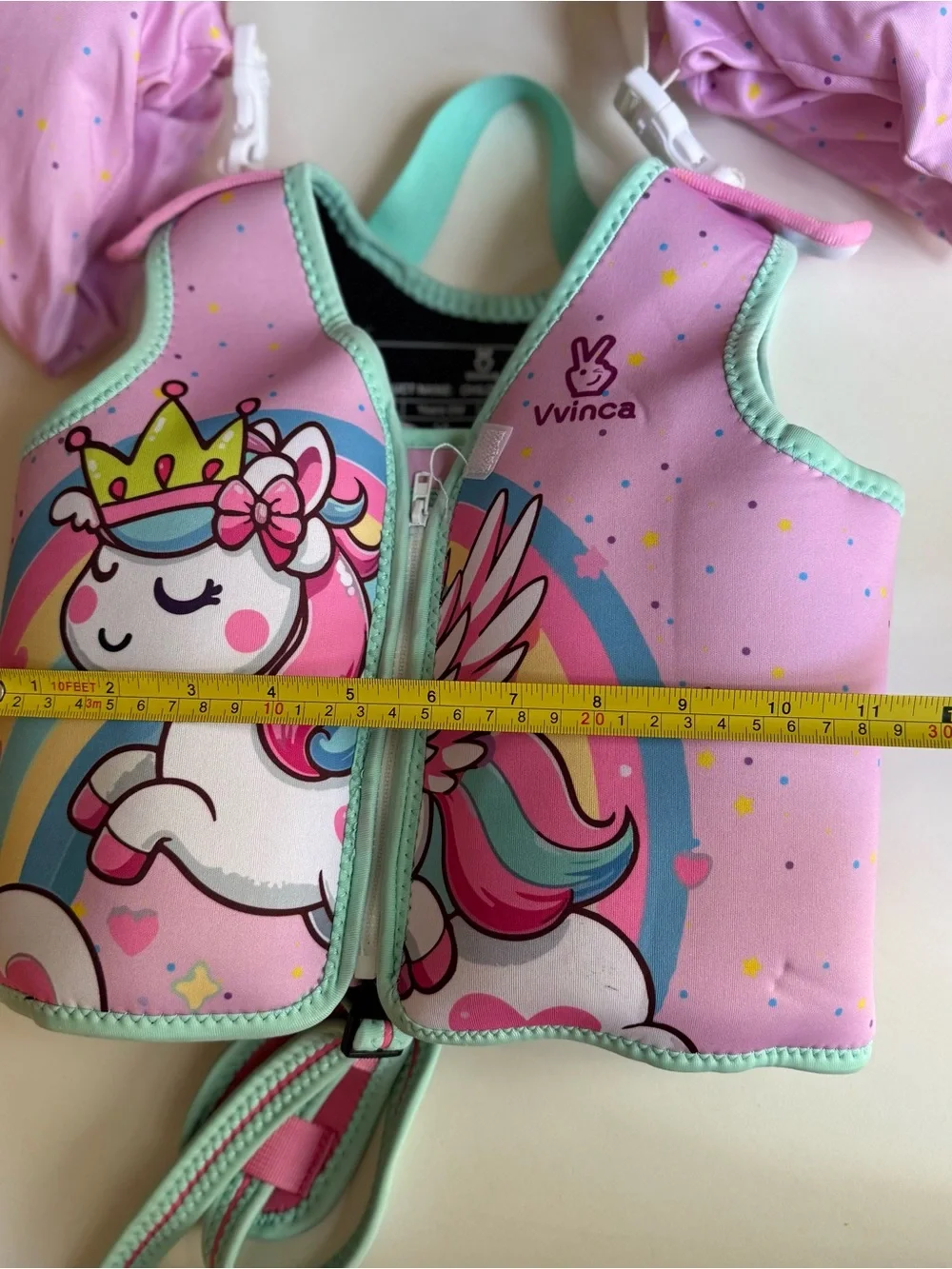 Toddler Swim Vest Floaties Puddle Jumper 2-5 years Size M 33-50lbs Girls Unicorn